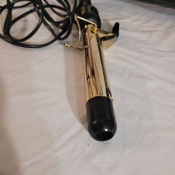 Hot Tools 1181 1"  Gold Curling Iron Adjustable Heat On/off Switch Tested - Picture 7 of 7
